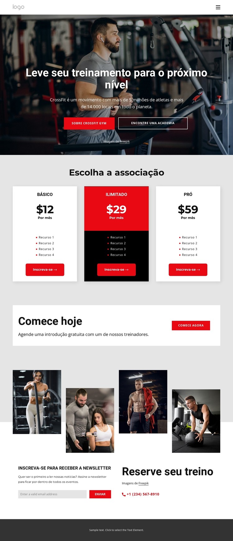 Entrar para um clube esportivo Template CSS