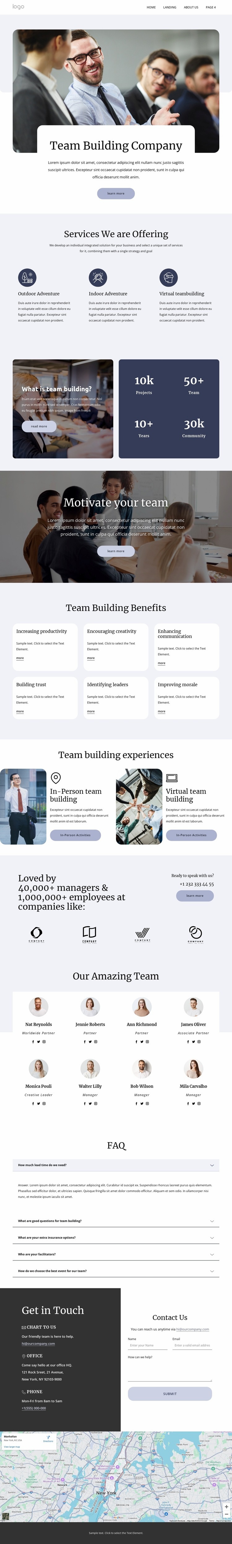 Team building solutions Squarespace Template Alternative