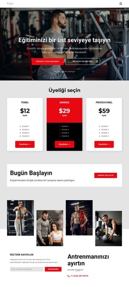 Bir Spor Kulübüne Katılmak HTML Şablonu