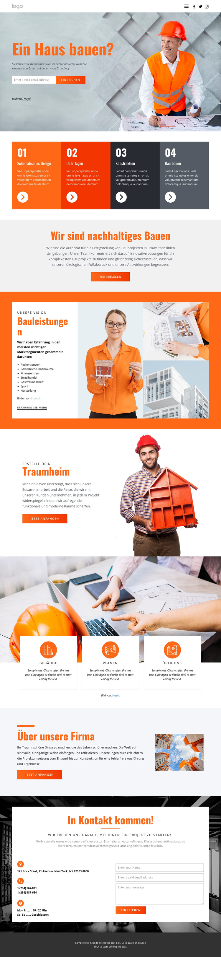 Innovative Hausarchitektur WordPress-Theme