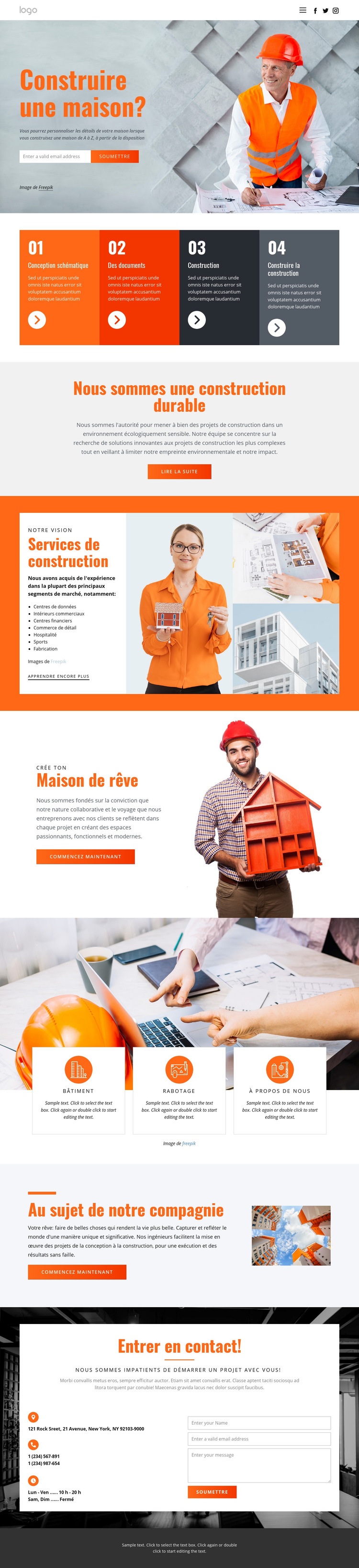 Architecture de maison innovante Thème WordPress