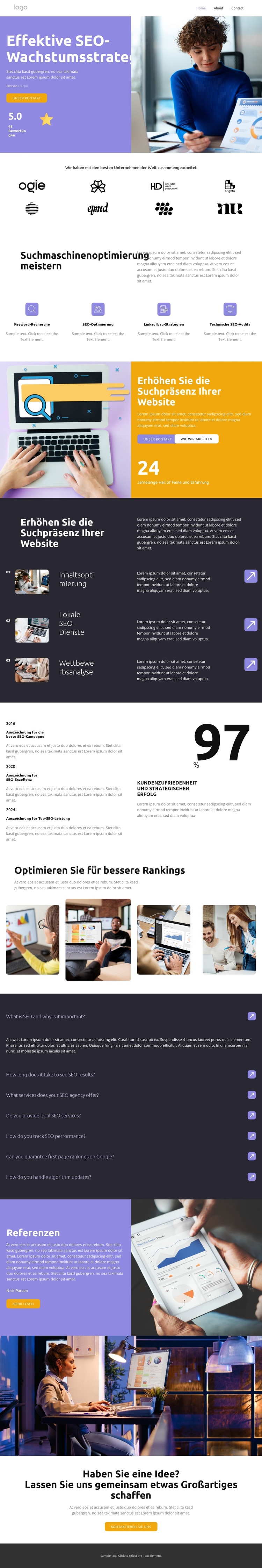 Kundenzufriedenheit WordPress-Theme