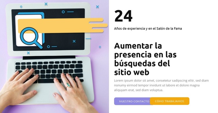 Genere tráfico orgánico al sitio web Plantilla CSS