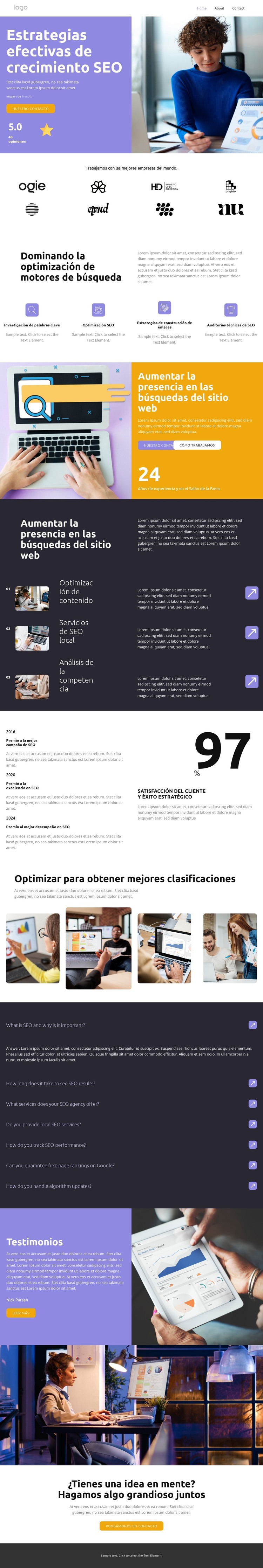 Satisfacción del cliente Plantilla HTML