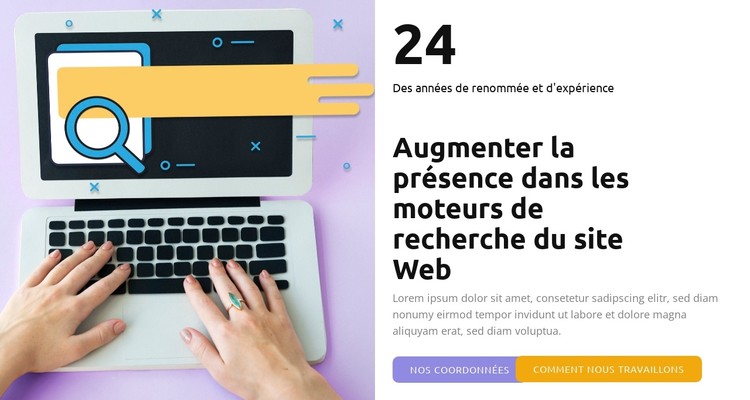 Générez du trafic organique sur votre site Web Modèle CSS