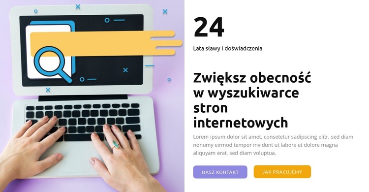 Zwiększaj organiczny ruch w witrynie Szablon HTML