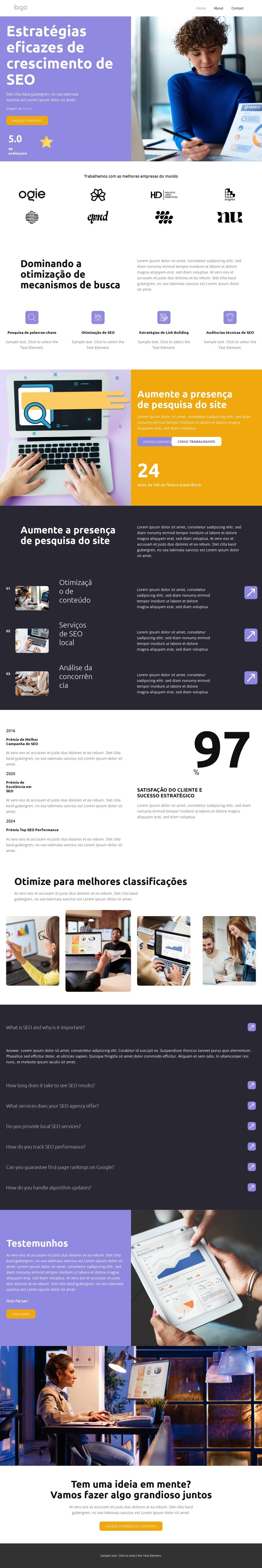 Satisfação do cliente Modelo HTML