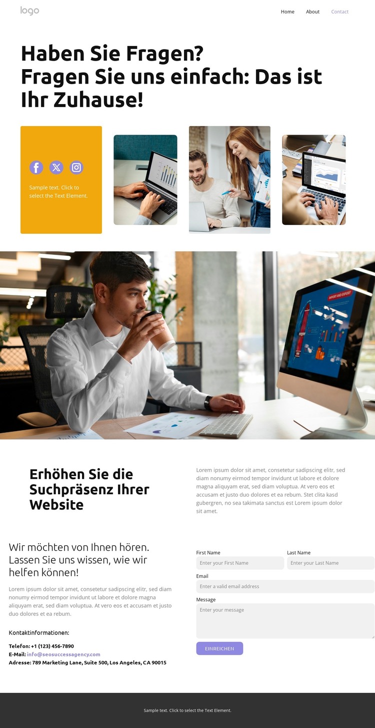 SEO-Erfolgsstrategien HTML-Vorlage