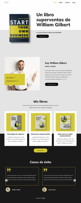 Diseño De Sitio Web Para Escritor Y Coach Empresarial