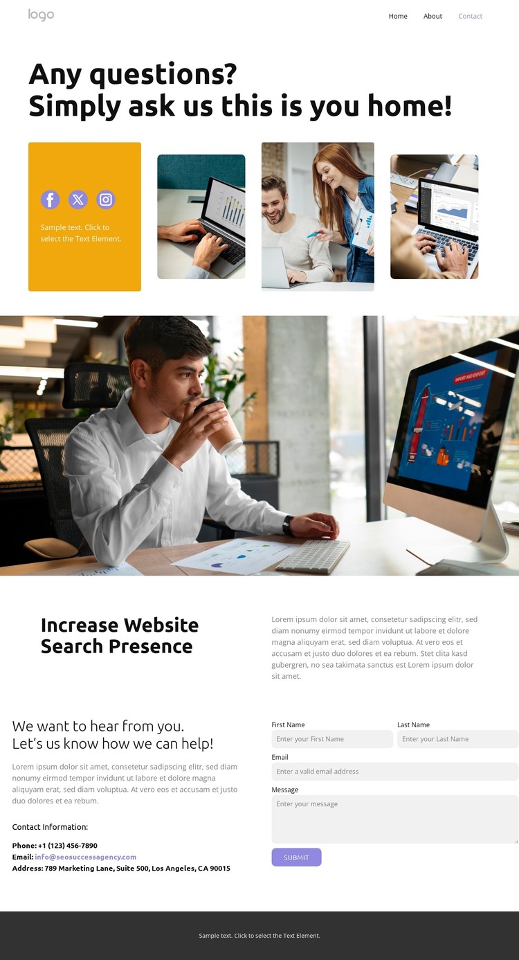 SEO Success Strategies HTML Template