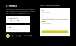 Contattaci Subito - Download Del Modello Di Sito Web