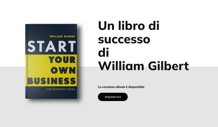 Un libro best-seller Modello di sito Web