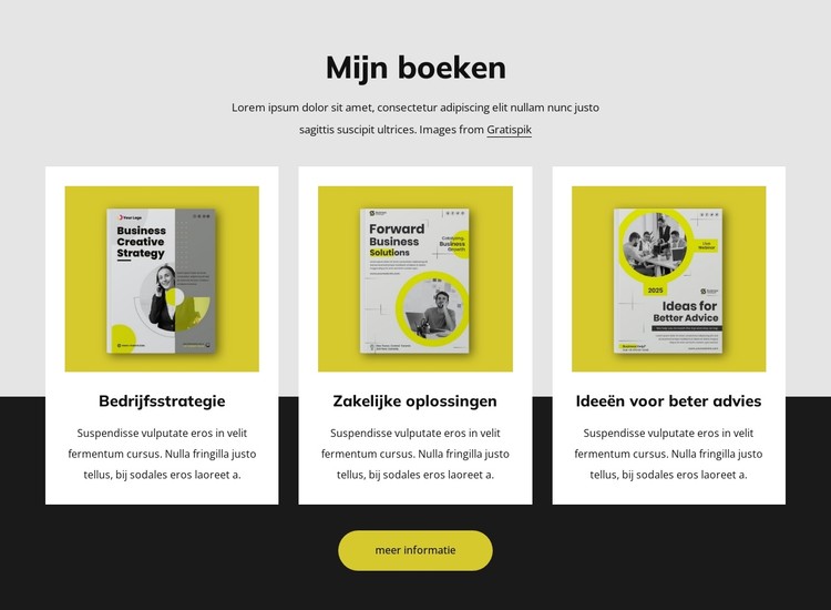 Mijn boeken CSS-sjabloon