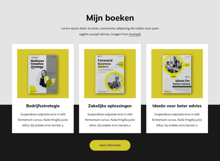 Mijn boeken HTML-sjabloon