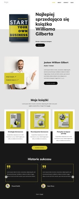 Pisarz I Trener Biznesowy - Online HTML Page Builder