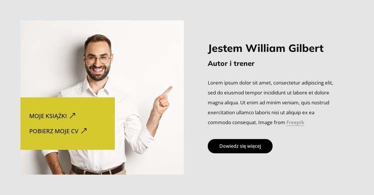 Autor i trener Szablon CSS