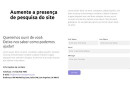 Crescimento Orgânico Do Tráfego - Modelo De Site Gratuito