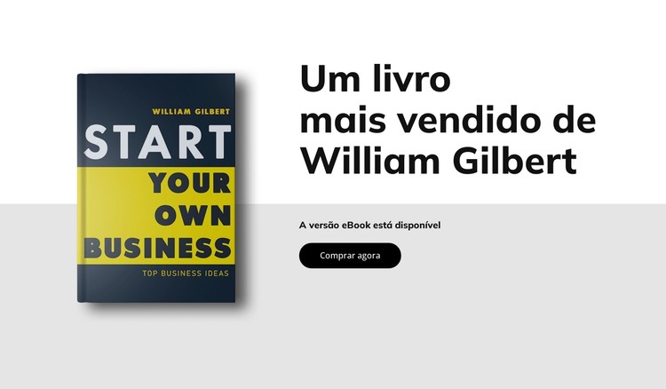 Um livro best-seller Template CSS