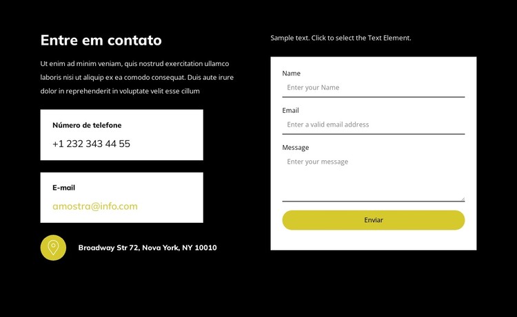 Basta entrar em contato conosco Template CSS