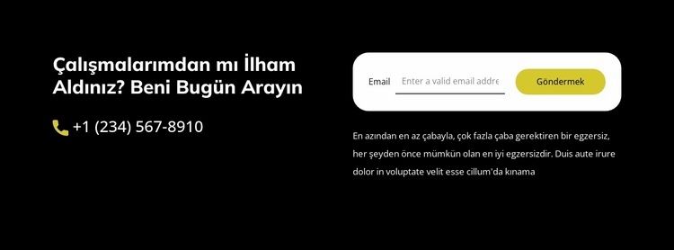 Abonelik formu ve iletişim bilgileri Web Sitesi Oluşturucu Şablonları