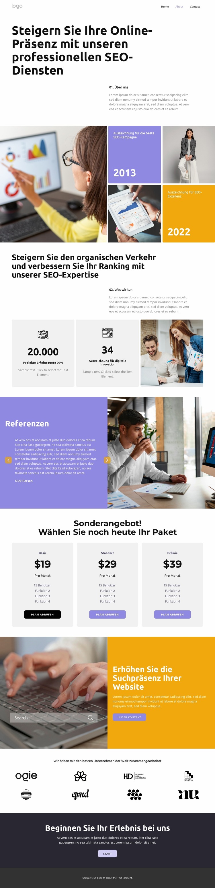 Online-Präsenz fördern Joomla Vorlage