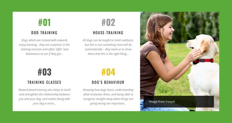  Dog behavior online course Elementor Template Alternative