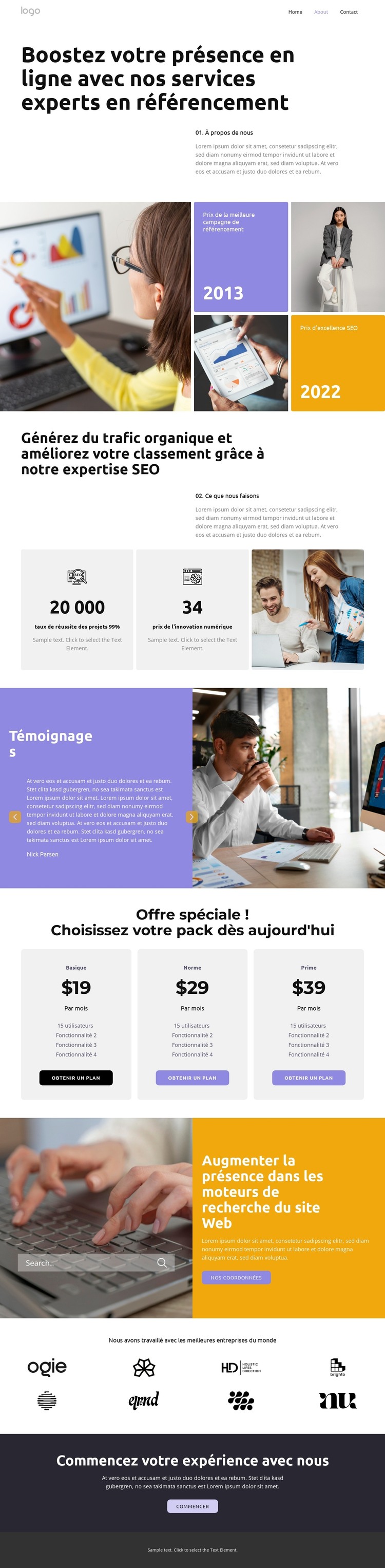 Stimuler la présence en ligne Modèle HTML