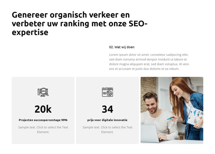 Effectieve SEO-oplossingen CSS-sjabloon