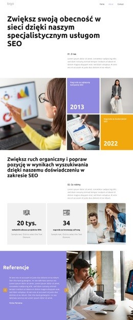 Zwiększ Swoją Obecność W Internecie - Kreatywny Uniwersalny Szablon