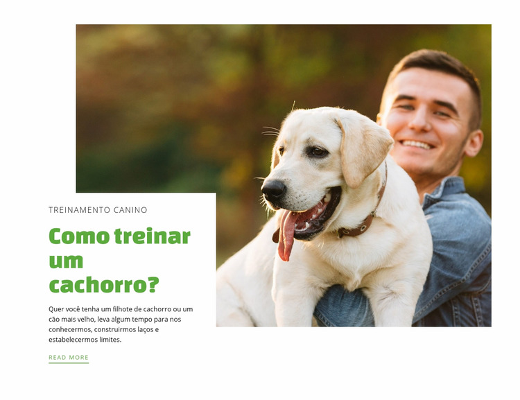 Clube de treinamento de cães Template Joomla