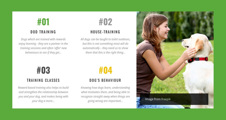  Dog behavior online course Web Design