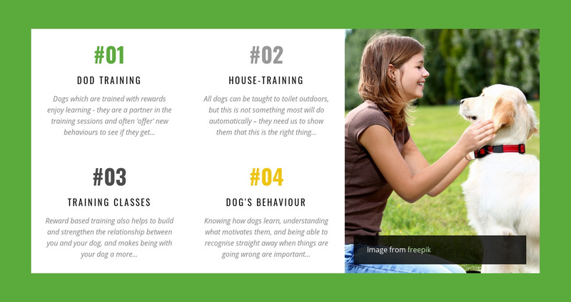  Dog behavior online course Web Page Design