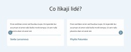 Co Říkají Lidé Šablona Webu HTML CSS