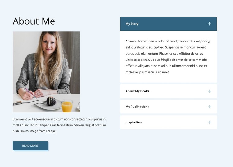 About me and my publications CSS Template