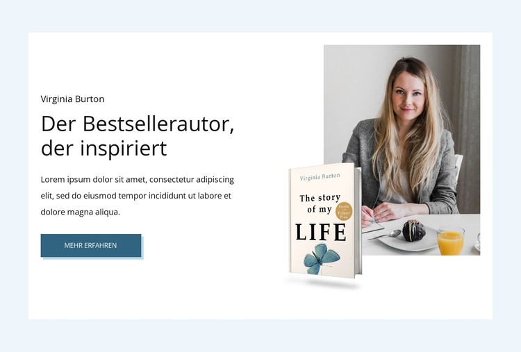 Der Bestsellerautor CSS-Vorlage