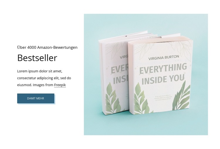 Bestseller Website-Vorlage