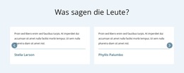 What People Say – Inspiration Für WordPress-Themes