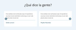 Lo Que Dice La Gente - Inspiración Para El Diseño De Sitios Web