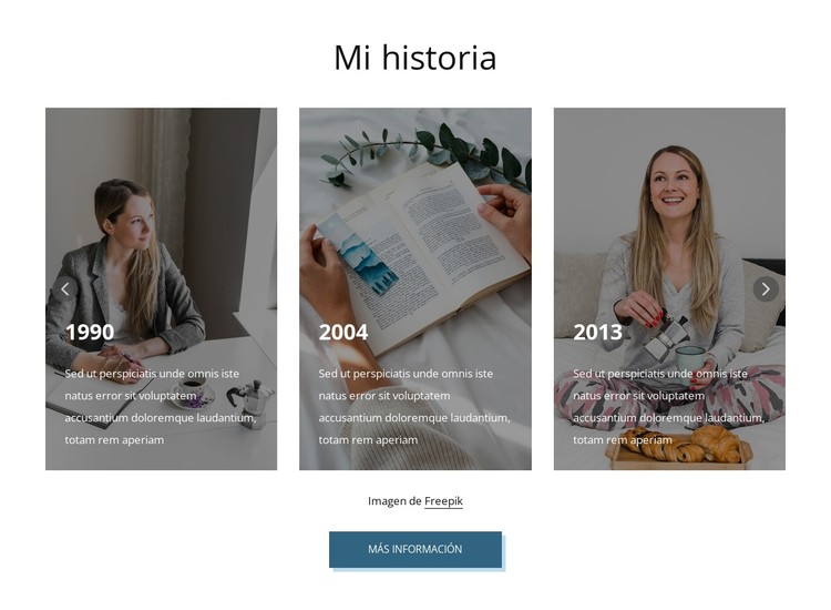 Mi historia Plantilla CSS