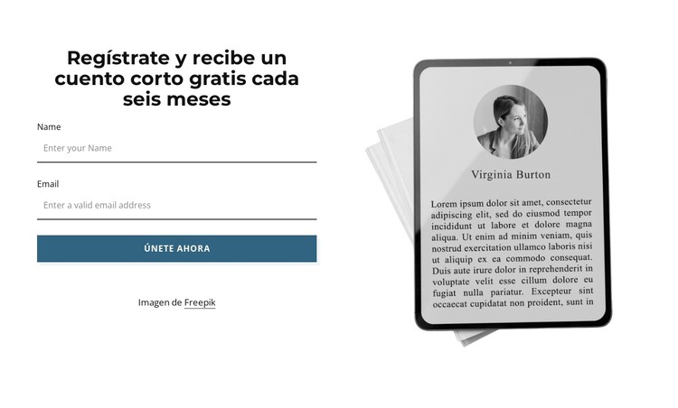 Obtenga cuentos cortos gratis Plantilla CSS