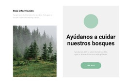 Cuida El Bosque - Plantilla HTML5, Responsiva, Gratuita