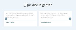 What People Say - Plantilla De Sitio Web Móvil