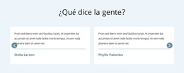 What People Say - Inspiración Del Tema De WordPress