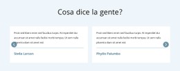 What People Say Modello Di Sito Web HTML CSS