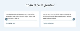 Cosa Dice La Gente: Modello Di Sito Web Per Dispositivi Mobili