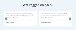 Gratis HTML Voor Wat Mensen Zeggen