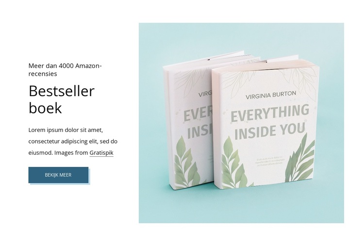 Bestseller boek WordPress-thema