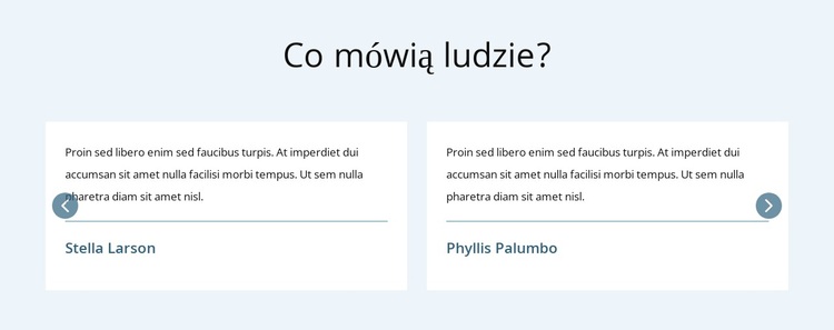 Co mówią ludzie Motyw WordPress