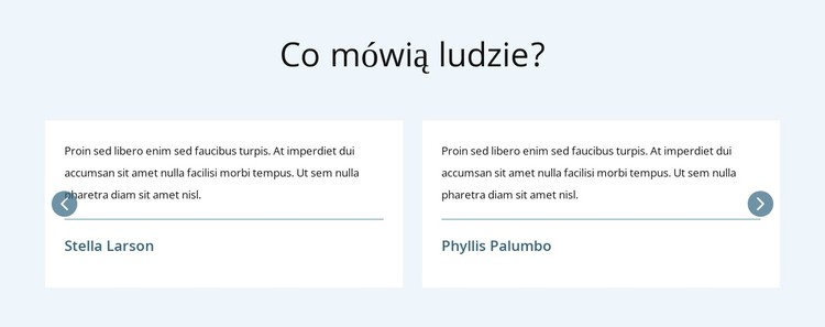 Co mówią ludzie Szablon CSS