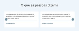 O Que As Pessoas Dizem Modelo De Site HTML CSS